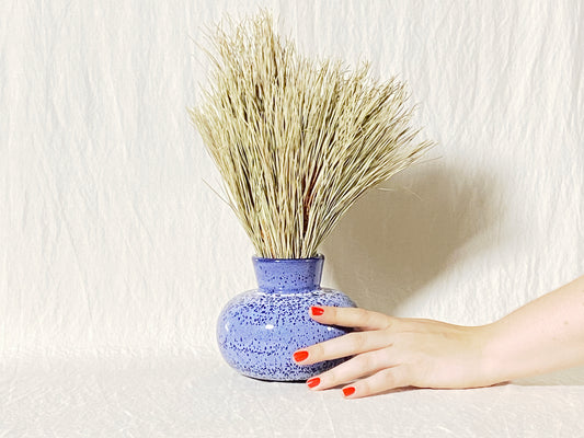 Bulbous Blue Vase