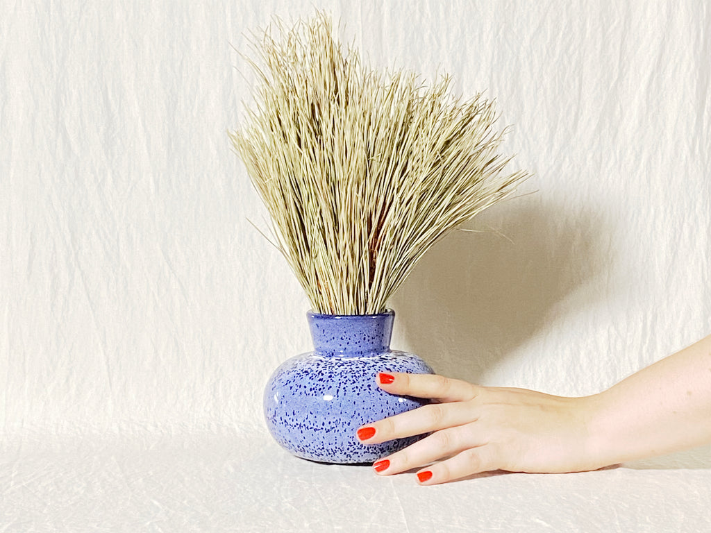 Bulbous Blue Vase