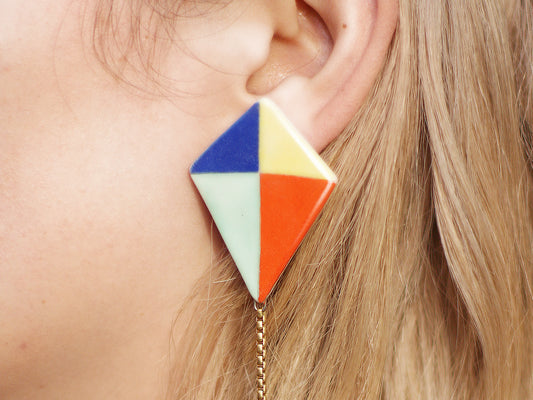 Pre-Order: Porcelain Kite Earrings
