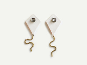 Pre-Order: Porcelain Kite Earrings