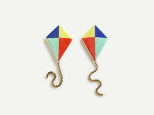 Pre-Order: Porcelain Kite Earrings
