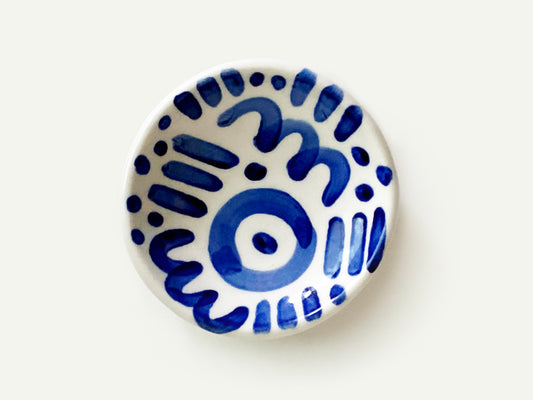 Pre-Order: Doodle Trinket Ring Dish - Blue Pattern