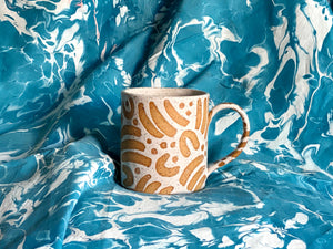 Pre-Order: "Jot" Mug - Large Pattern - White