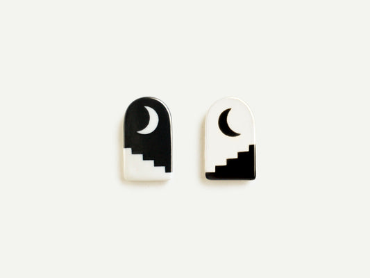 Pre-Order: Porcelain Arch Earrings