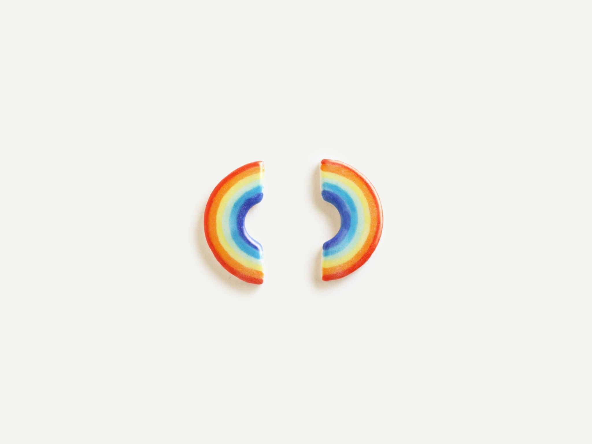 Pre-Order: Porcelain Rainbow Earrings
