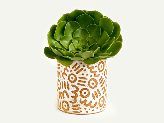 Pre-Order: "Doodle" Planter / Pot - Small Pattern