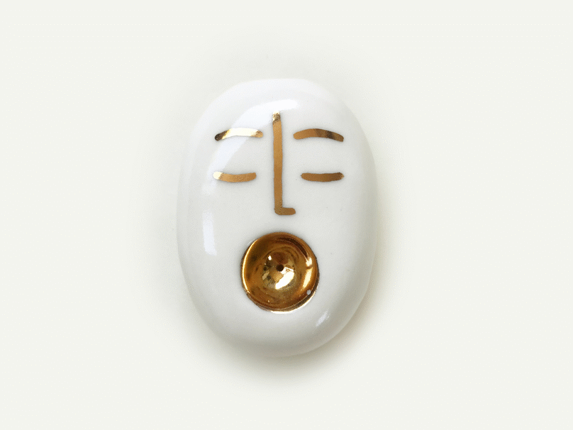Gold Pothead Smoking Pipe nº6