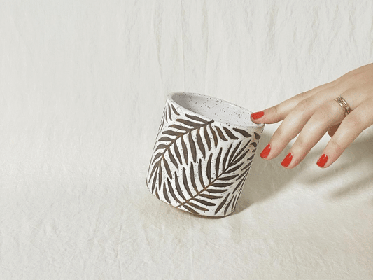 Frond Cup - Black & White