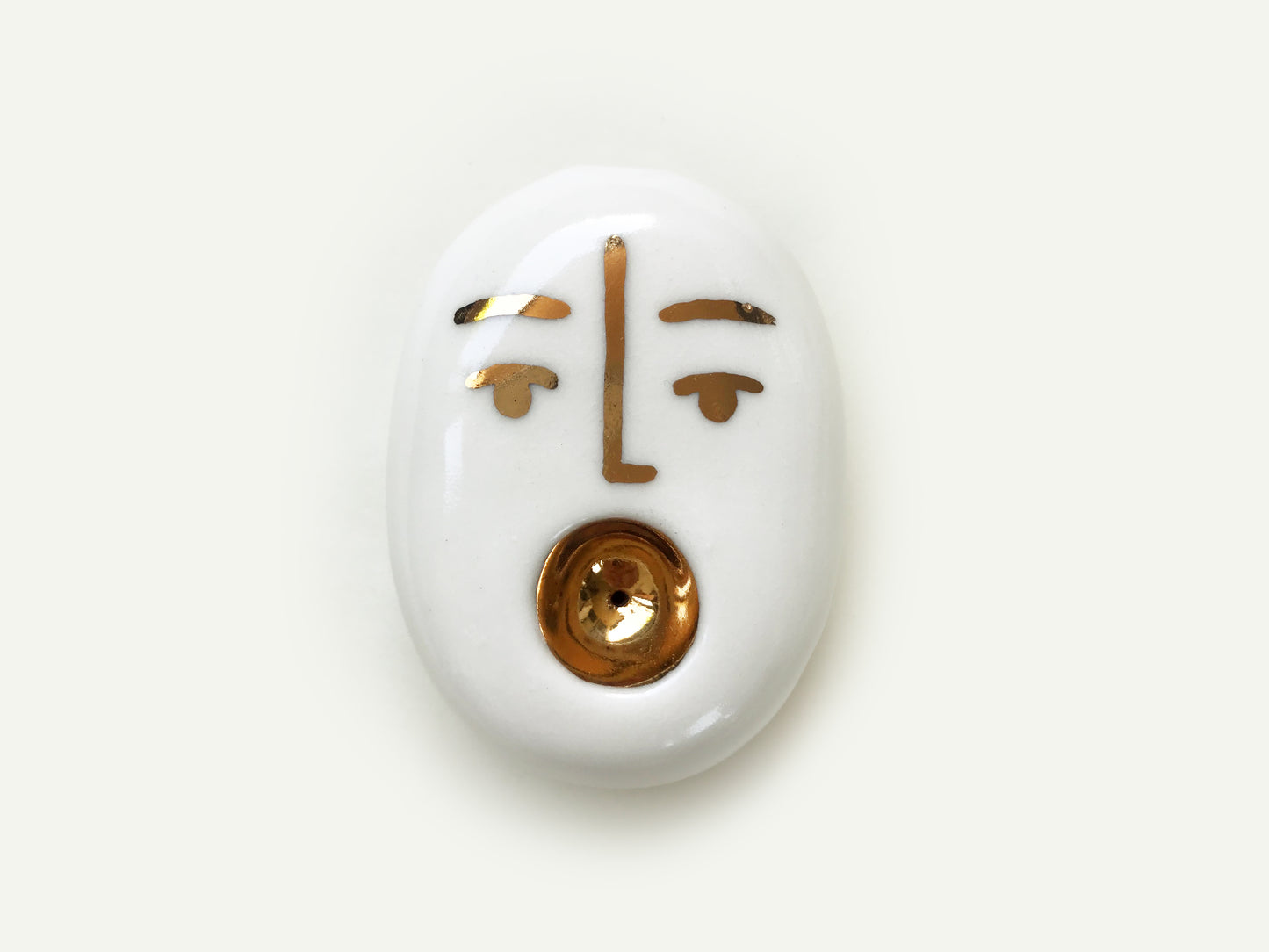 Gold Pothead Smoking Pipe nº1