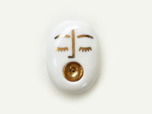 Gold Pothead Smoking Pipe nº3