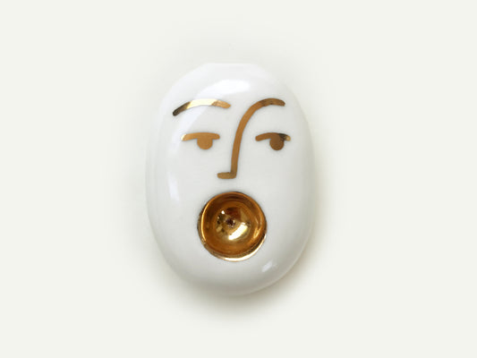 Gold Pothead Smoking Pipe nº4